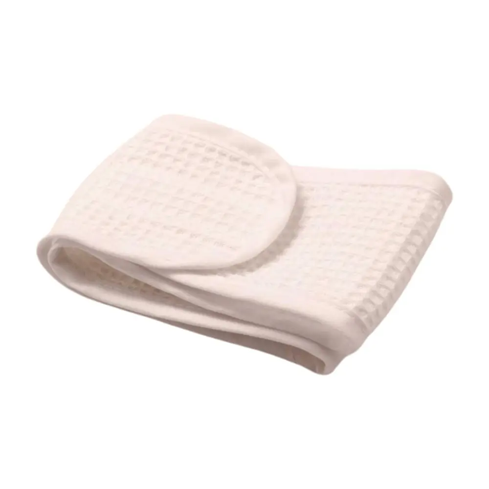 Adjustable cotton makeup hair band DC-HDB004 neatly folded – compact and travel-friendly headband