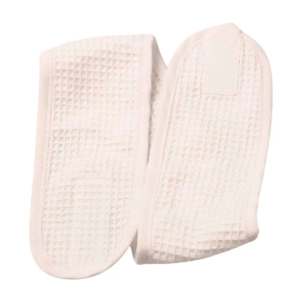 Folded adjustable cotton makeup hair band DC-HDB004 – compact and travel-ready spa accessory