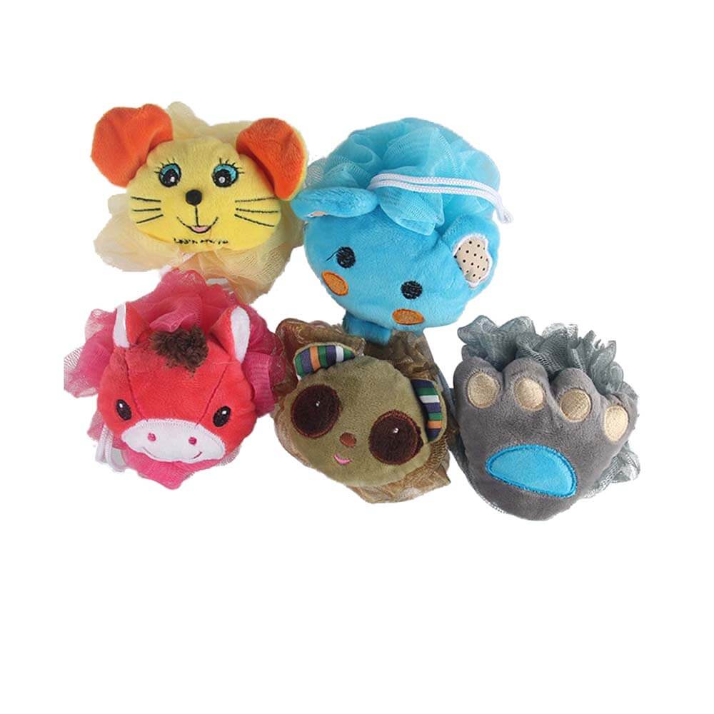 Animal Shower Mesh Bath Pouf BP023