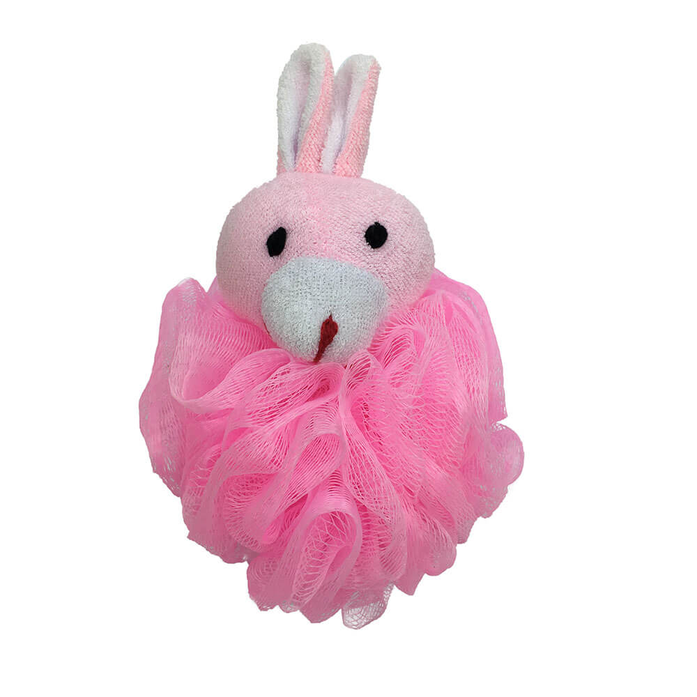 Animal Terry Cloth Shower Mesh Bath Pouf DC-BP021