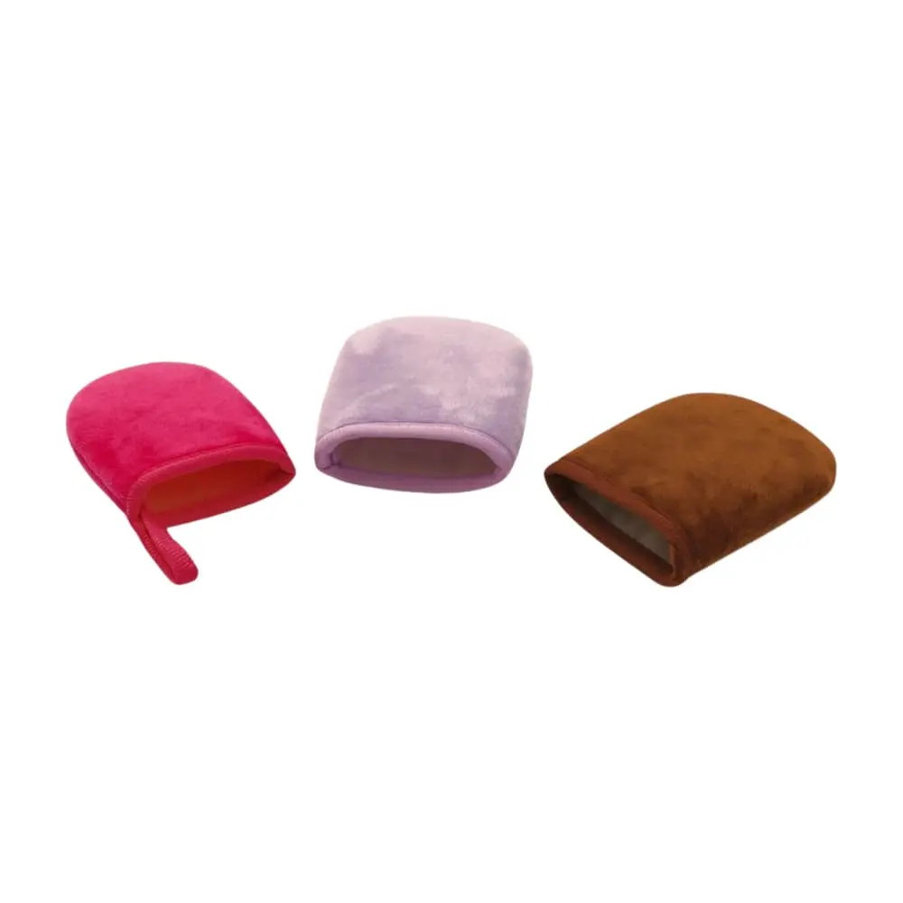 Back Tanning Mitt DC-BM120 multi-color set – velvet tanning mitts in mocha, rosy, purple, and assorted shades