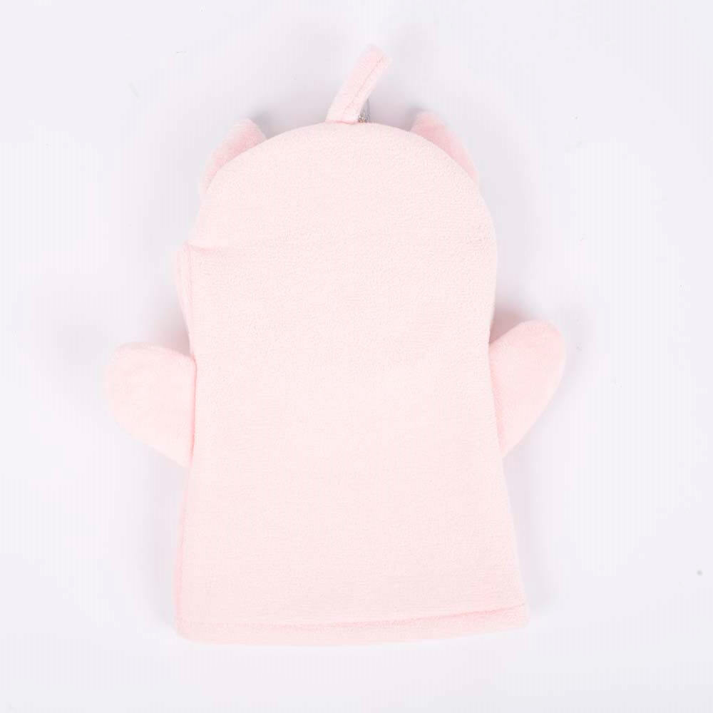 bathmate baby bath glove polyester unicorn pink dc-bm007c