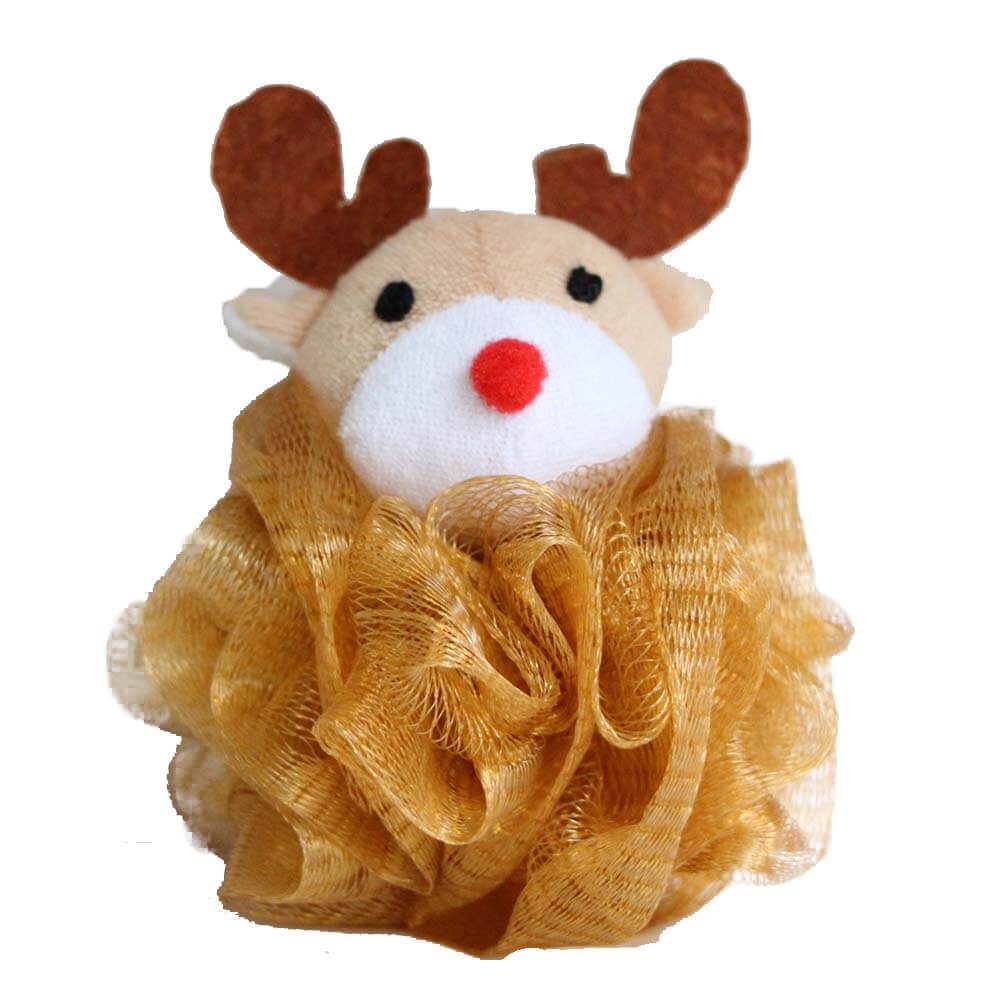 Christmas Shower Mesh Bath Pouf DC-BP024
