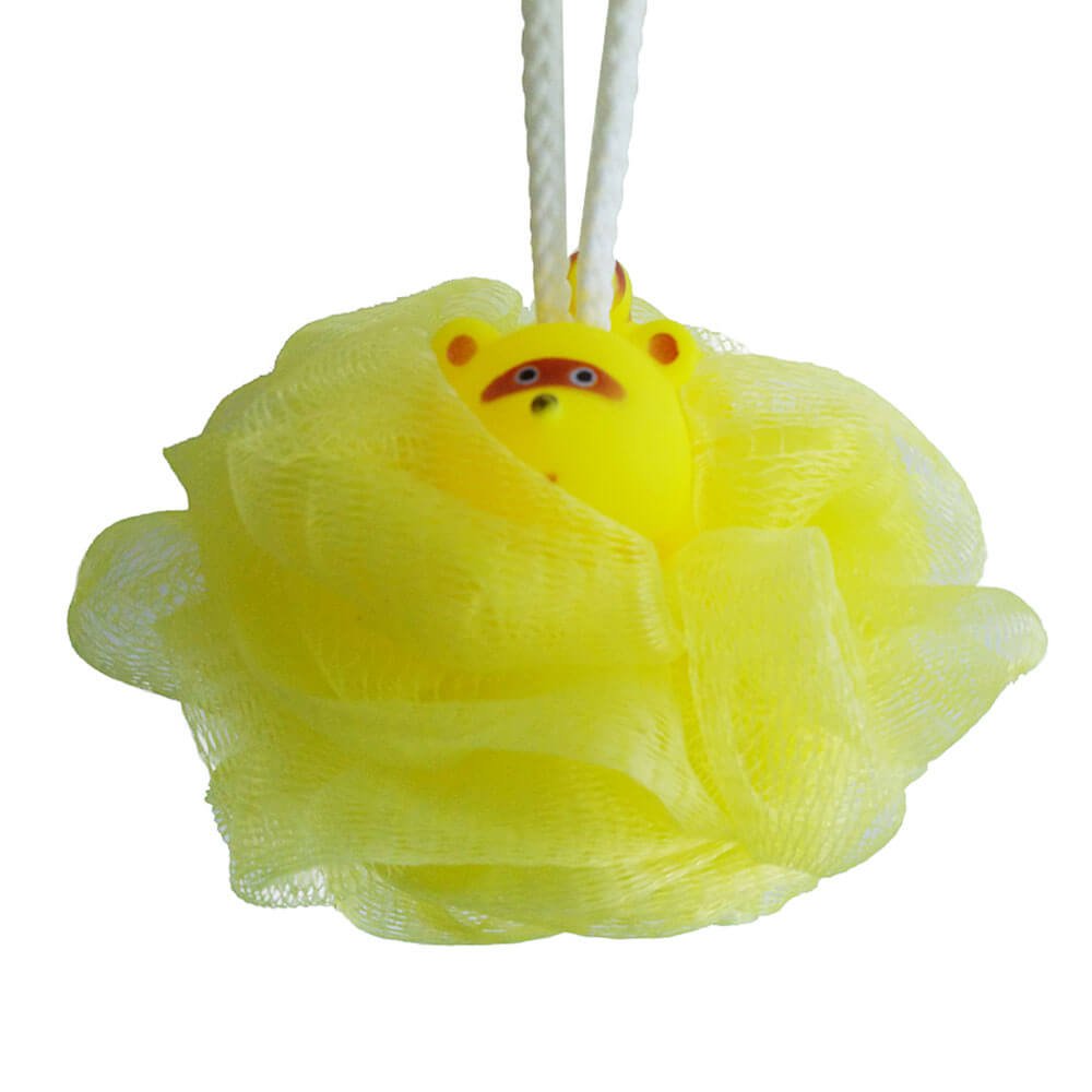 eco-friendly animal vinyl shower mesh bath pouf dc-bp022