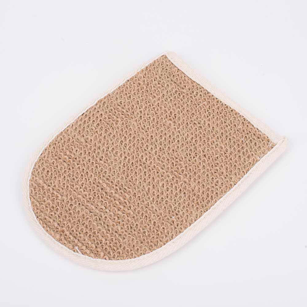 exfoliating natural hemp bath mitt scrubber dc-bm054