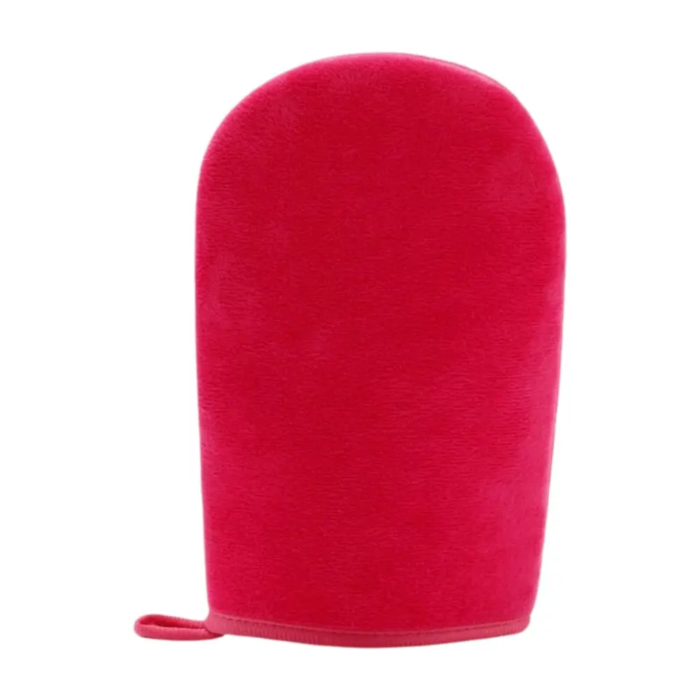 Fake Tan Mitt DC-BM116 made of soft velvet fabric with waterproof lining for smooth and streak-free self-tanning application