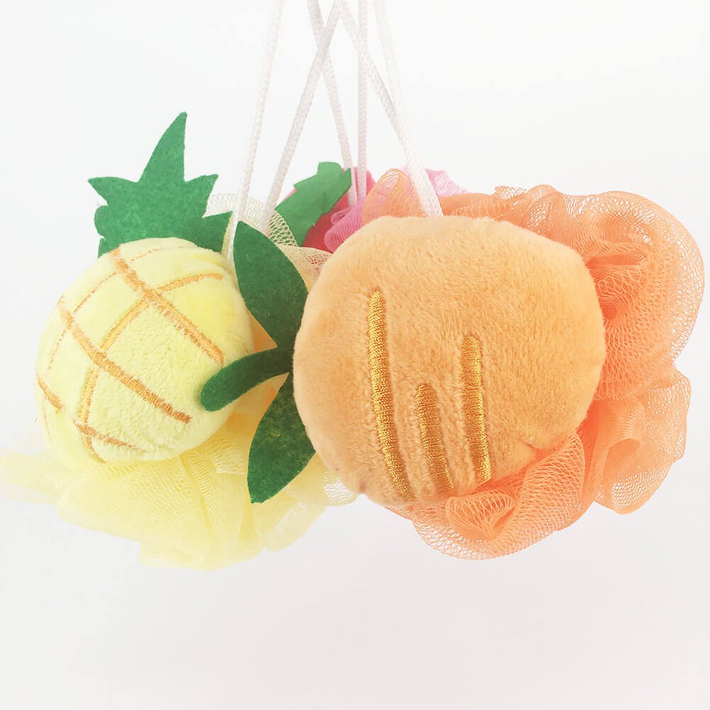 Fruit Shape Shower Mesh Bath Pouf DC-BP026