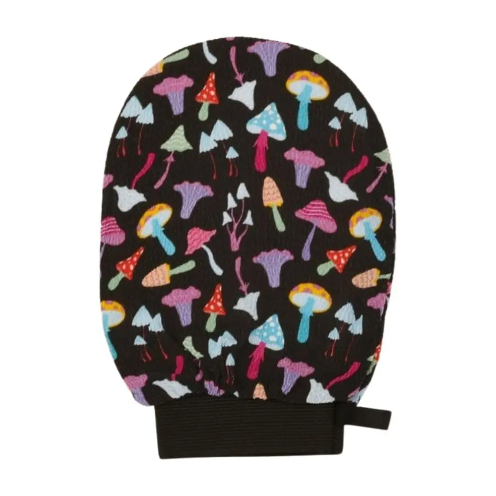 Front view of jellyfish body scrub glove made of viscose for exfoliating and deep cleansing