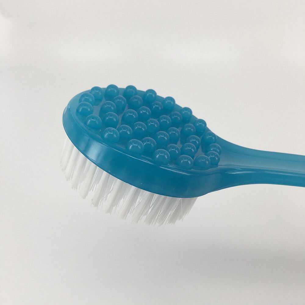 massage head of long handle body shower brush