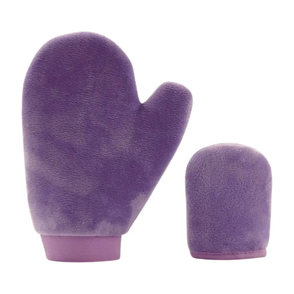 Set of big tanning mitt and face tanning mitt for body and facial self-tanner application