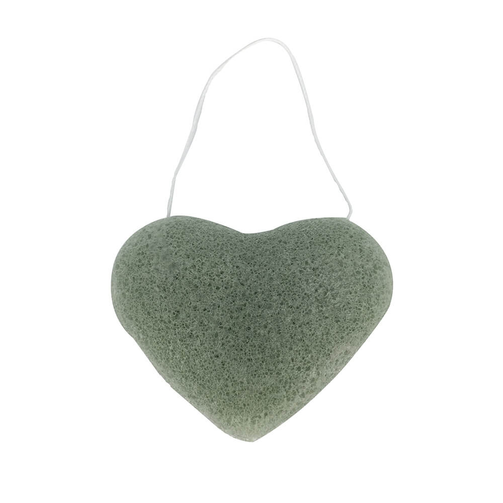 heart shape natural facial konjac sponge