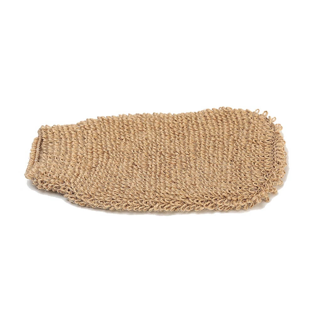 natural hemp bath mitt