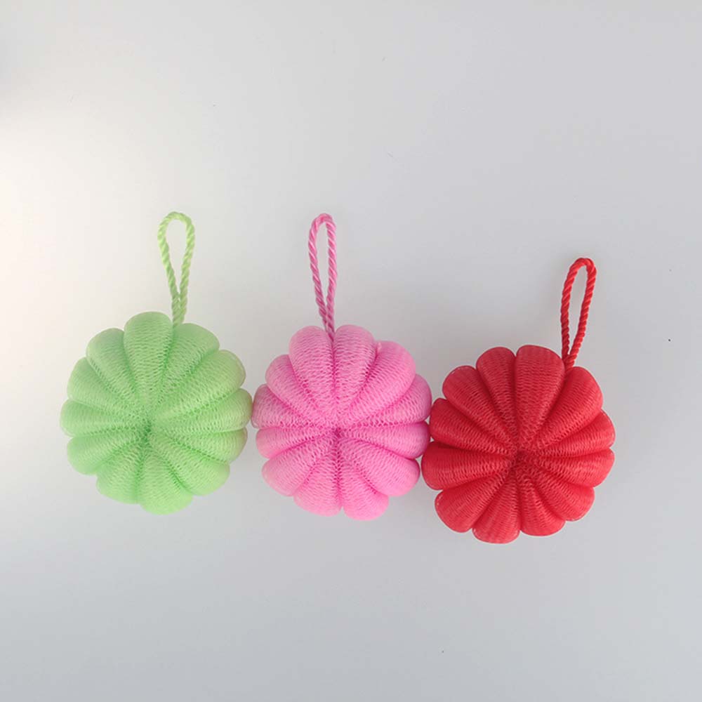 Orange Shape Shower Mesh Bath Pouf DC-BP011