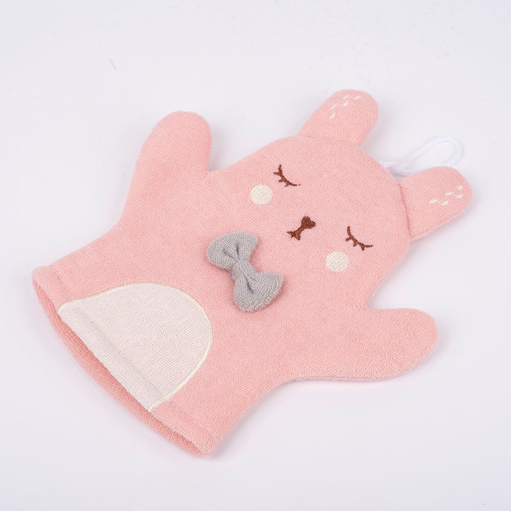 rabbit puppet bath scrubber glove