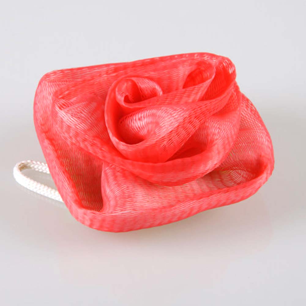 Rose Shower Mesh Bath Pouf DC-BP014