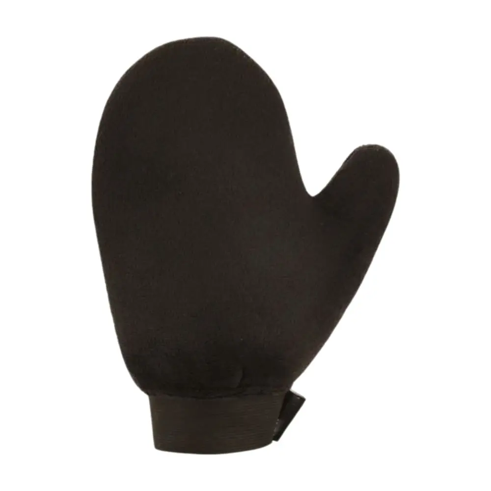 Self Tanning Glove DC-BM115 made of soft velvet fabric with leak-proof lining for smooth, streak-free self-tanner application