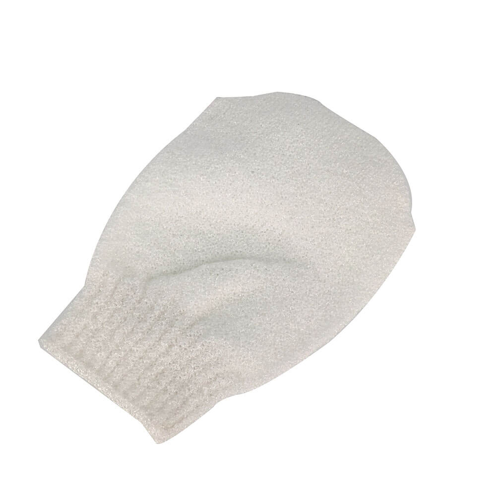 white spa bath glove