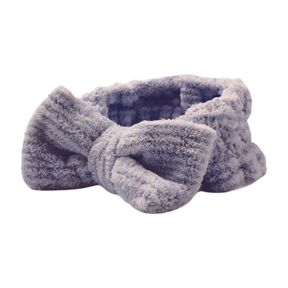Side view of purple Spa Cosmetic Headband DC-HDB003 – non-slip, lightweight facial spa band